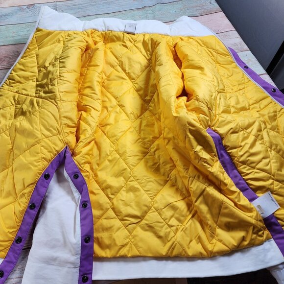 Nike Ambush LA Lakers Womens Small Oversized Hooded Jacket Purple Gold - Picture 13 of 14